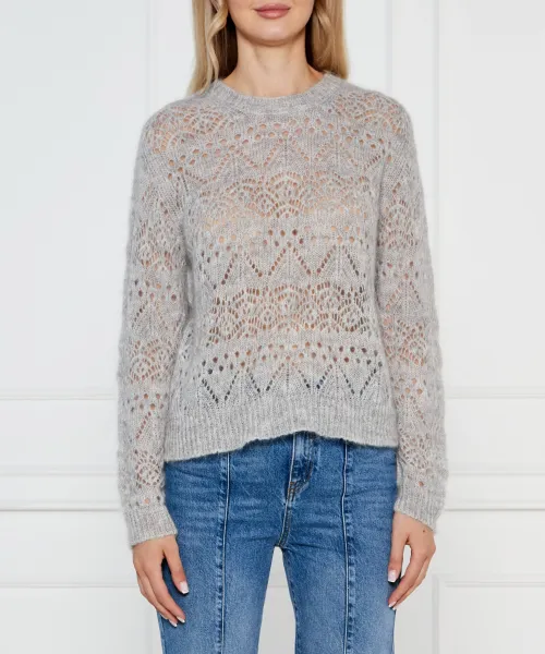 Мохеровый свитер Relaxed fit Twin-Set, серый
Мохеровый свитер Relaxed fit Twin-Set, серый