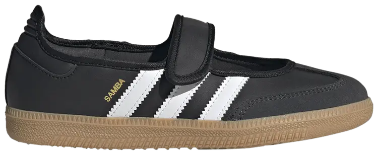 Кроссовки adidas Samba Jane J 'Black White Gum', черный
Кроссовки adidas Samba Jane J 'Black White Gum', черный