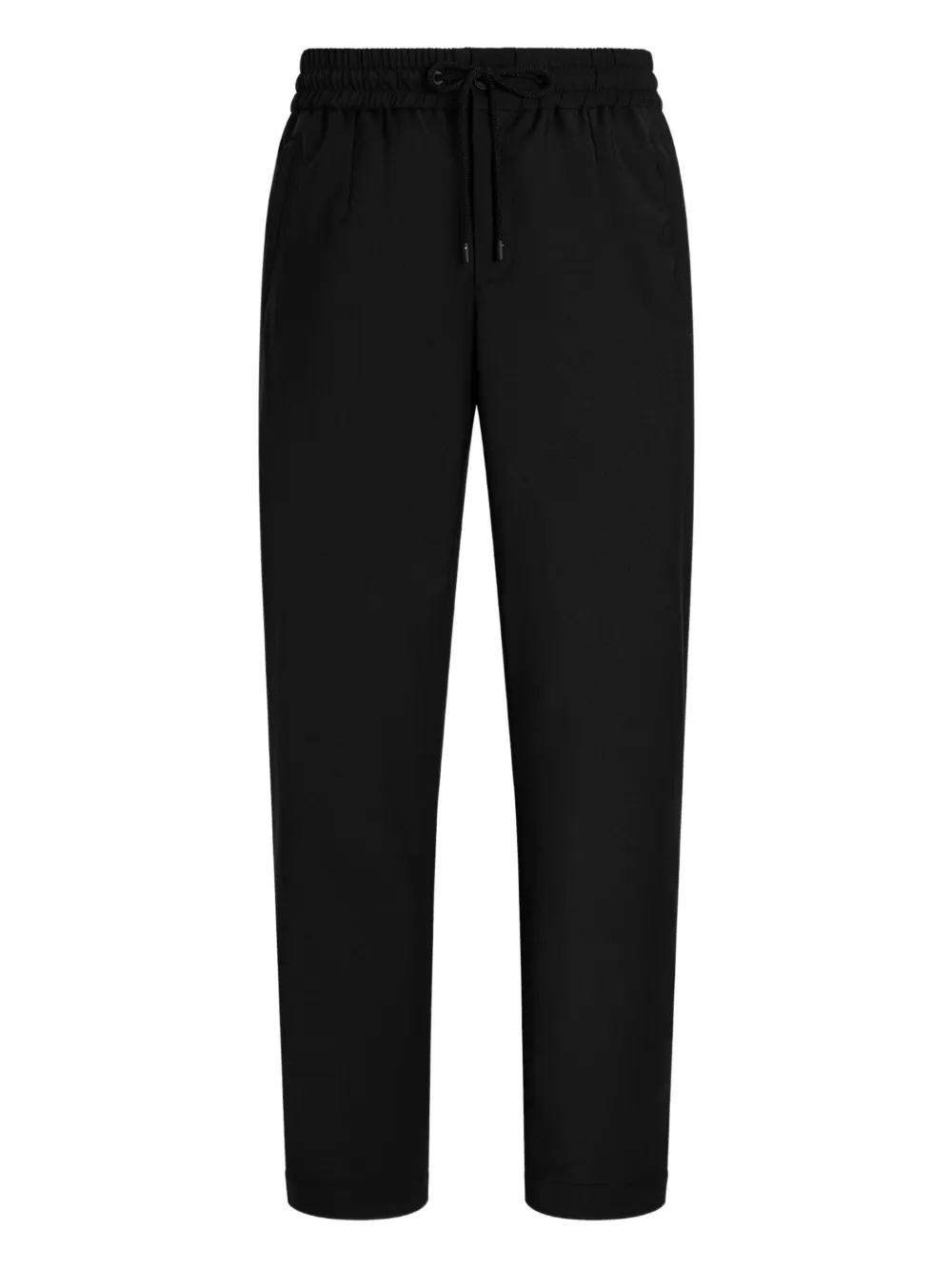 Прямые брюки с кулиской DOLCE & GABBANA, черный 
Прямые брюки с кулиской DOLCE & GABBANA, черный