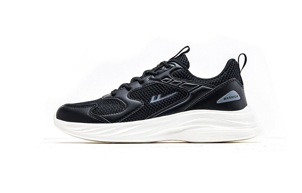 WARRIOR Дышащие и упругие низкие кеды унисекс черные, цвет Black 
WARRIOR Дышащие и упругие низкие кеды унисекс черные, цвет Black