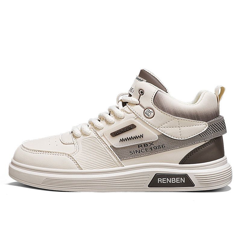 RENBEN Скользоустойчивые износостойкие легкие высокие скейтерские кроссовки мужские бежево-коричневые, цвет Beige Brown
RENBEN Скользоустойчивые износостойкие легкие высокие скейтерские кроссовки мужские бежево-коричневые, цвет Beige Brown