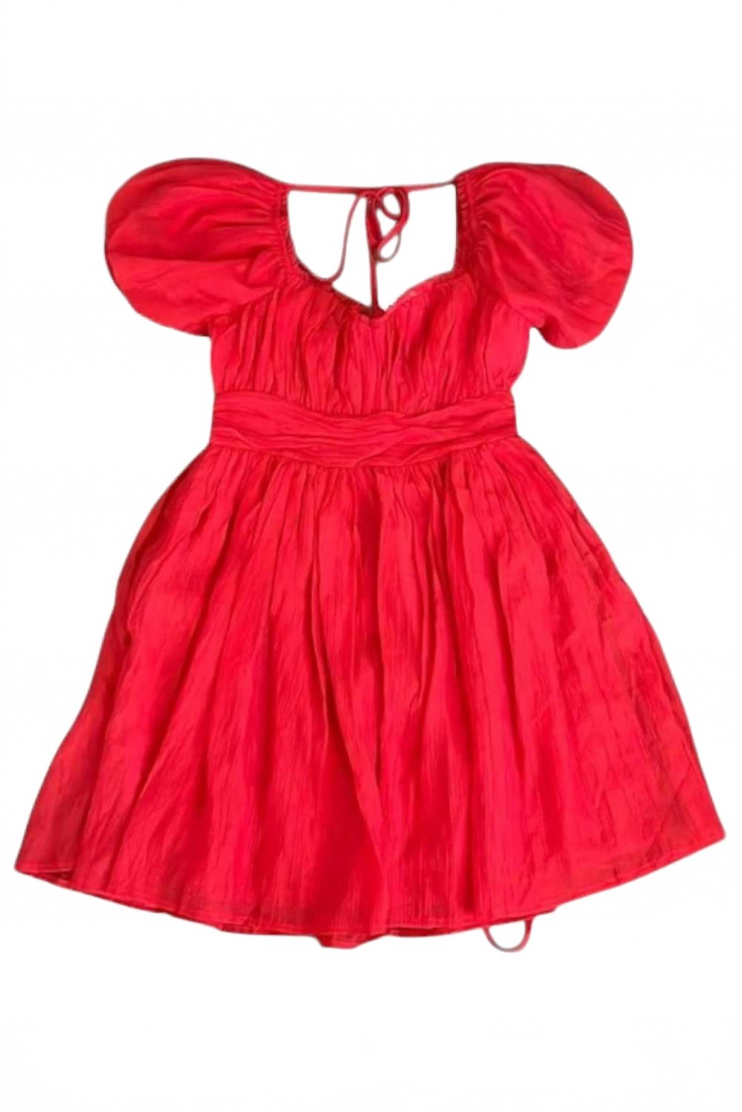 Красное мини-платье-бэбидол с ажурными вставками &merci
Красное мини-платье-бэбидол с ажурными вставками &merci