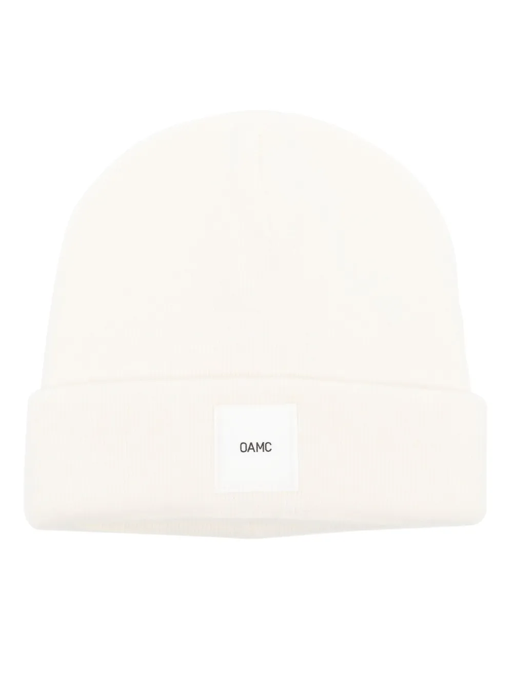 Шапка бини в рубчик с нашивкой-логотипом OAMC, белый
Шапка бини в рубчик с нашивкой-логотипом OAMC, белый