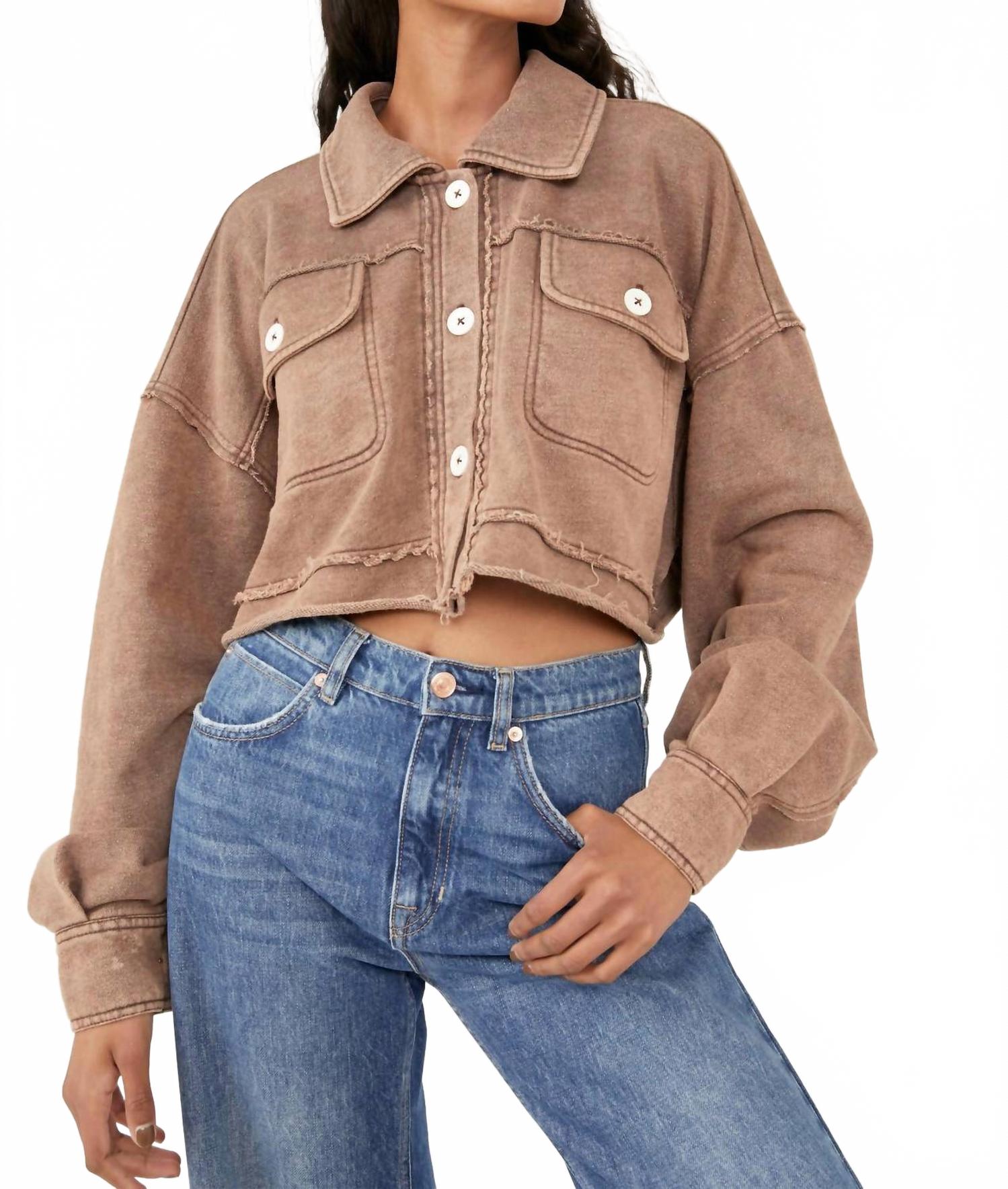 Куртка Saturday Shirtlong Sleeve с пуговицами спереди цвета Rum-iruen Free People, Rum Raisin
Куртка Saturday Shirtlong Sleeve с пуговицами спереди цвета Rum-iruen Free People, Rum Raisin