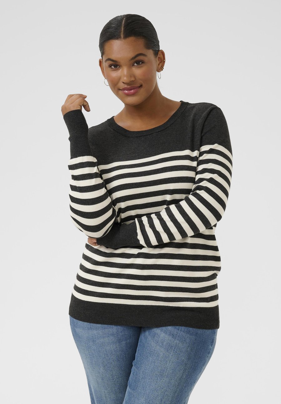 Джемпер Kaffe Curve KCLIZZY STRIPED KNIT PULLOVER, Dgm Turtledove Half Stripe/Black
Джемпер Kaffe Curve KCLIZZY STRIPED KNIT PULLOVER, Dgm Turtledove Half Stripe/Black