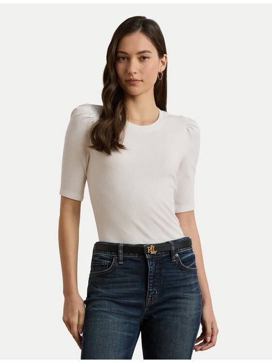 Облегающая блузка 200902618006 Lauren Ralph Lauren, белый 
Облегающая блузка 200902618006 Lauren Ralph Lauren, белый