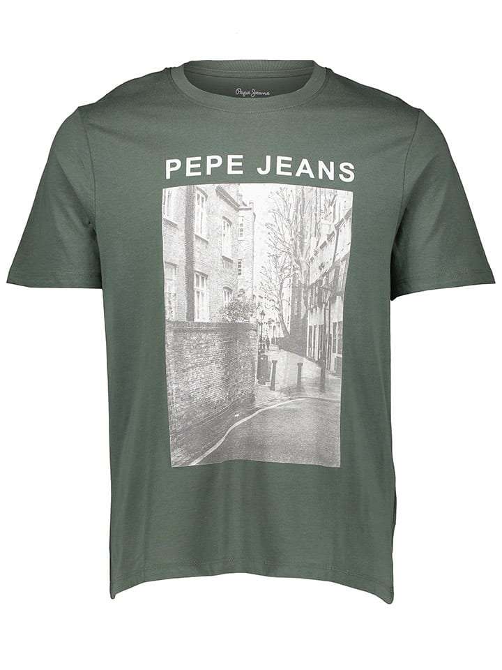 Футболка Pepe Jeans, хаки 
Футболка Pepe Jeans, хаки