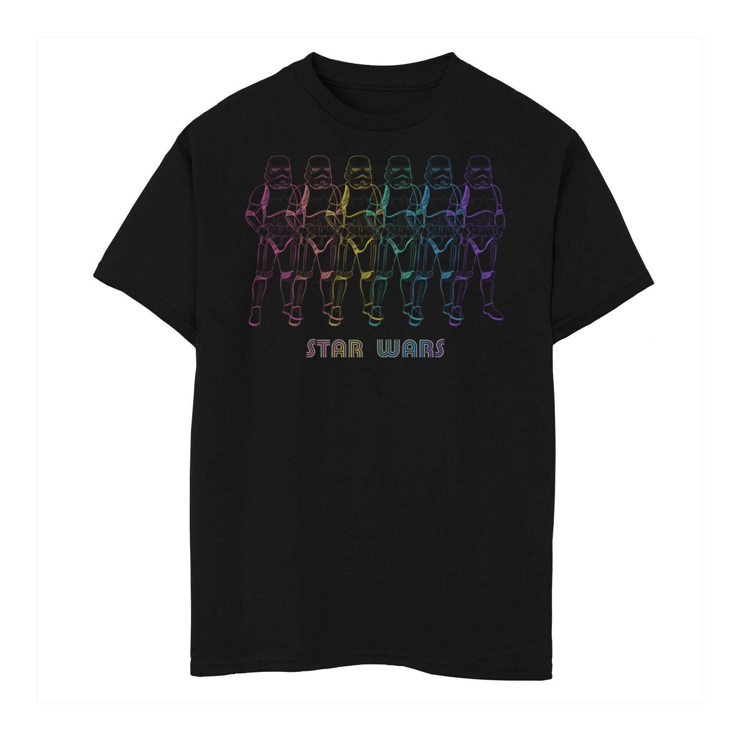 Футболка с графическим рисунком Star Wars Pride Rainbow Stormtroopers Line Up для мальчиков 8–20 лет Star Wars
Футболка с графическим рисунком Star Wars Pride Rainbow Stormtroopers Line Up для мальчиков 8–20 лет Star Wars