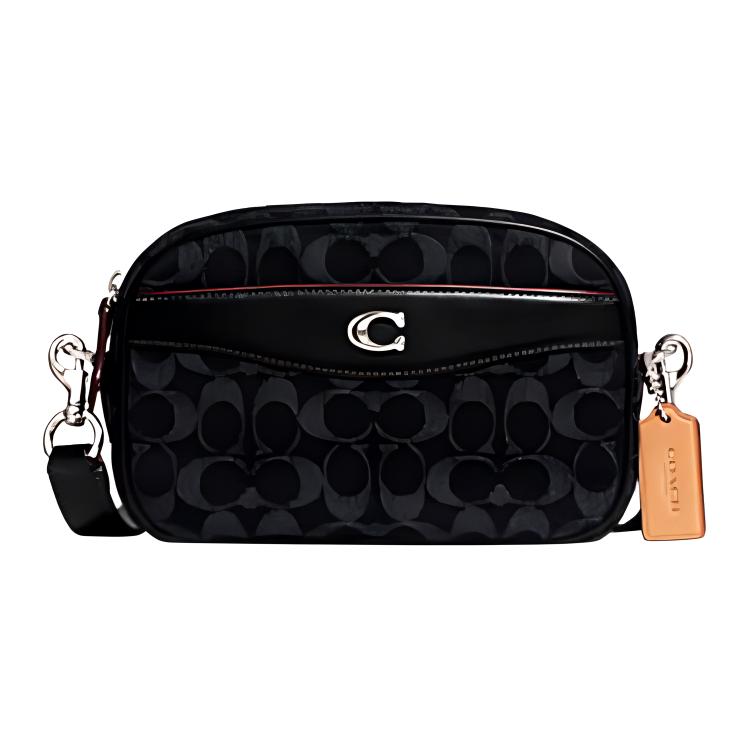 Камера деним с сумкой из телячьей кожи, сумка через плечо, кросс-боди среднего размера для женщин черный COACH
Камера деним с сумкой из телячьей кожи, сумка через плечо, кросс-боди среднего размера для женщин черный COACH