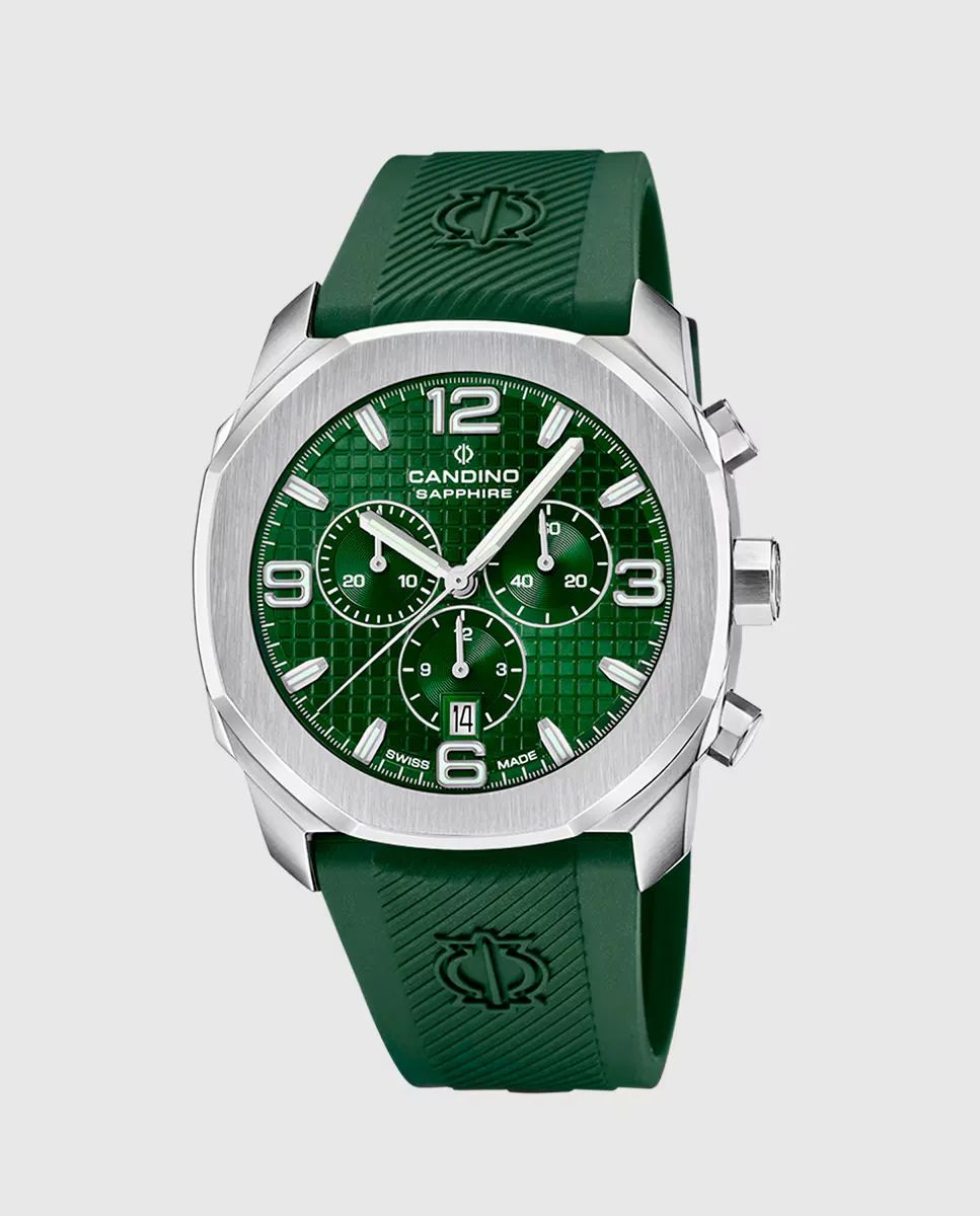 C4774/5 Chronos Guilloche Зеленые резиновые мужские часы Candino, зеленый
C4774/5 Chronos Guilloche Зеленые резиновые мужские часы Candino, зеленый