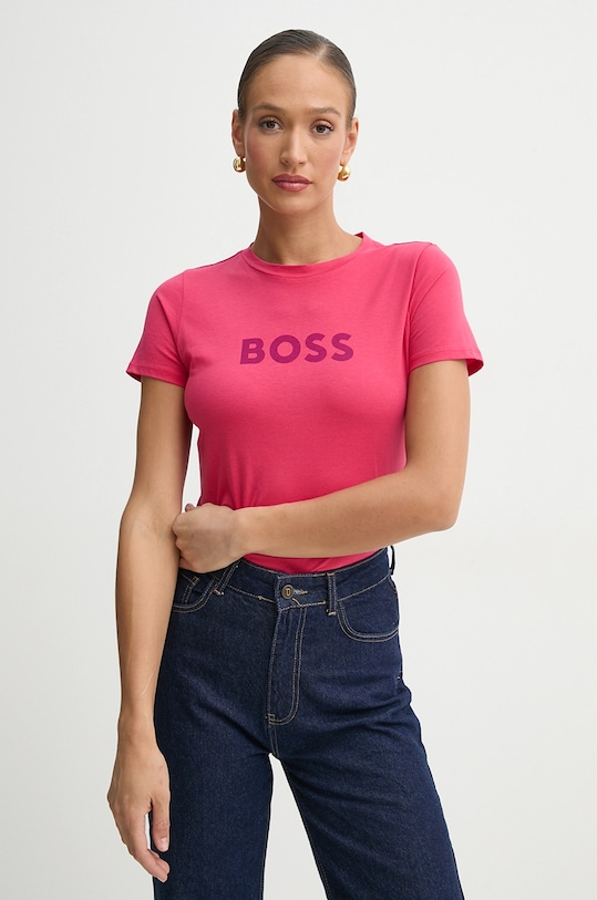 Хлопковая футболка c_elogo_5 BOSS Orange, розовый
Хлопковая футболка c_elogo_5 BOSS Orange, розовый