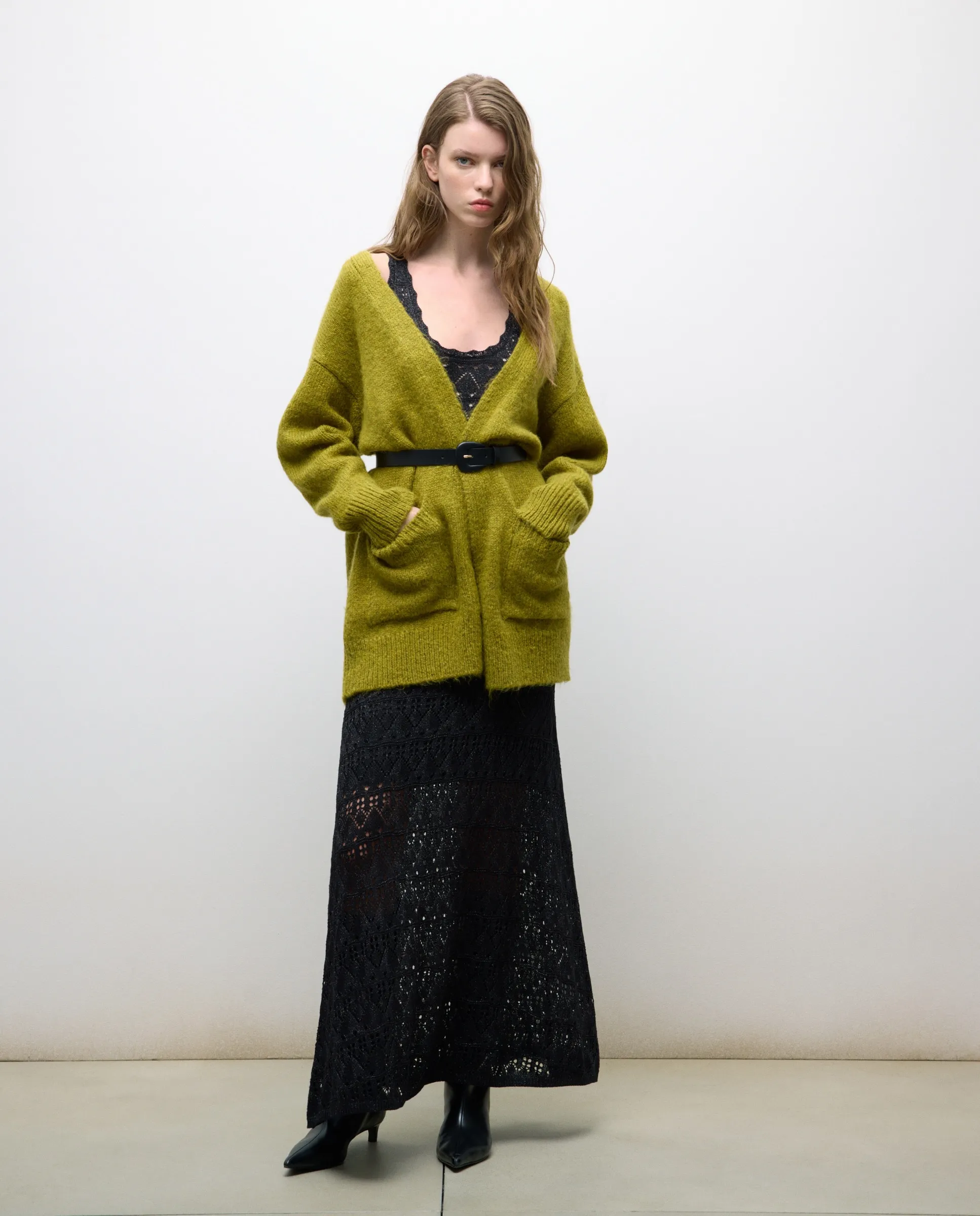 Женская куртка нараспашку с карманами Tintoretto, зеленый
Женская куртка нараспашку с карманами Tintoretto, зеленый