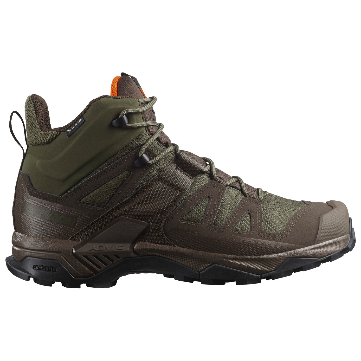 Походная обувь Salomon X Ultra Tracker GORE-TEX, цвет Ranger Green/Earth Brown/Shocking Orange
Походная обувь Salomon X Ultra Tracker GORE-TEX, цвет Ranger Green/Earth Brown/Shocking Orange
