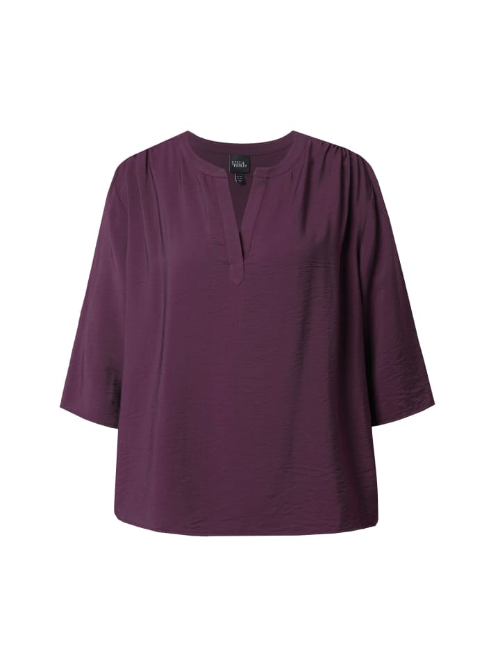 Блузка темно-сливового цвета Ulla Popken
Блузка темно-сливового цвета Ulla Popken