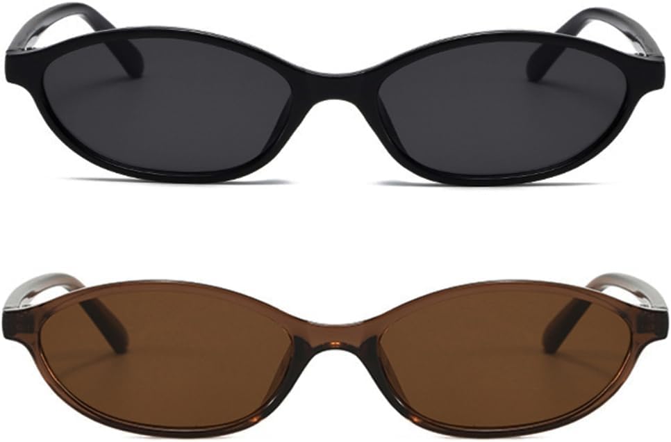 Ретро-солнцезащитные очки «кошачий глаз» овальной формы для женщин, модные, маленькие, легкие, в стиле Y2k, узкие, оправа «кошачий глаз», модель BS2100 BAODAREN, Black + Brown
Ретро-солнцезащитные очки «кошачий глаз» овальной формы для женщин, модные, маленькие, легкие, в стиле Y2k, узкие, оправа «кошачий глаз», модель BS2100 BAODAREN, Black + Brown