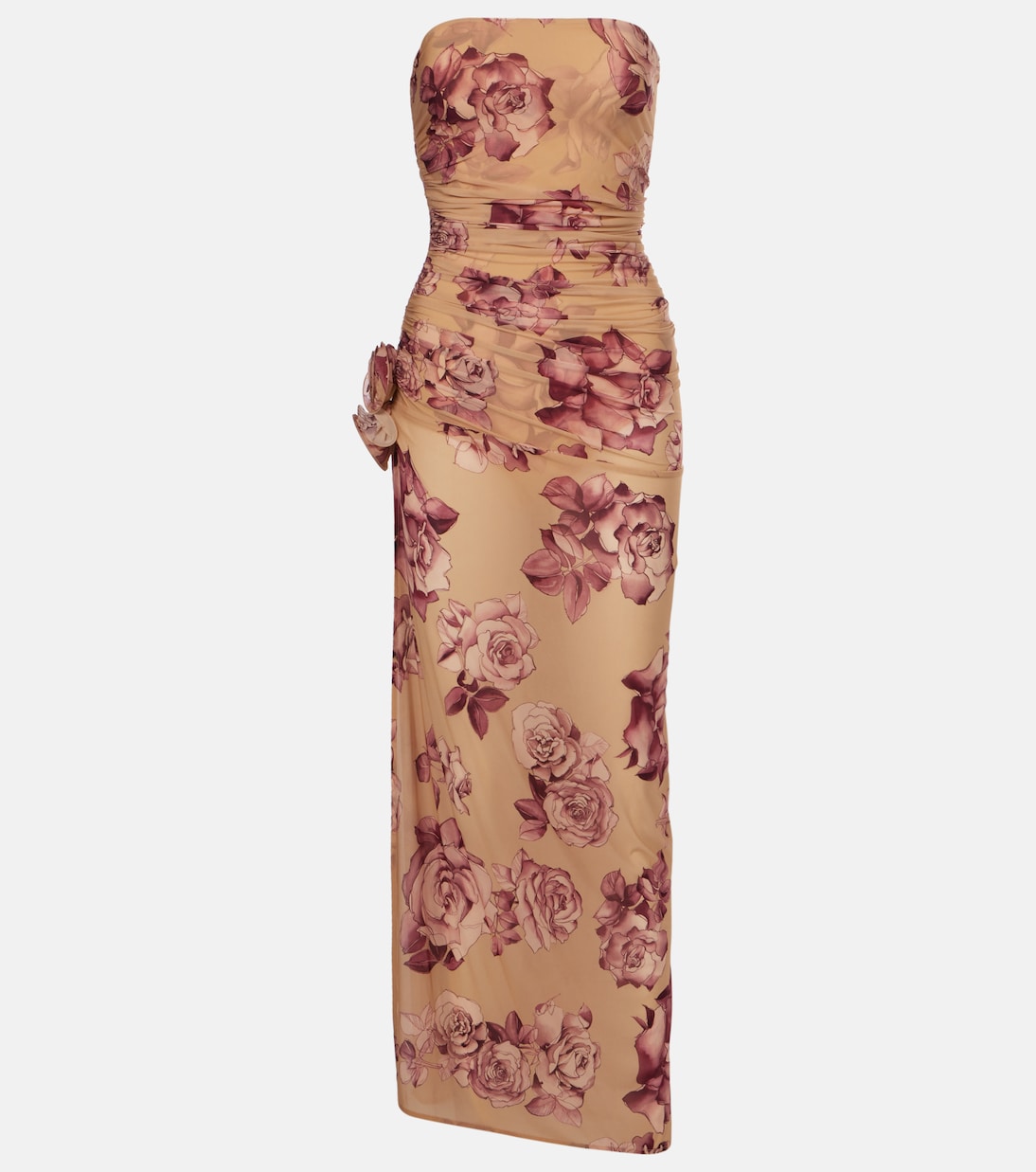 Платье миди купро со сборками и цветочным принтом Magda Butrym, бежевый
Платье миди купро со сборками и цветочным принтом Magda Butrym, бежевый