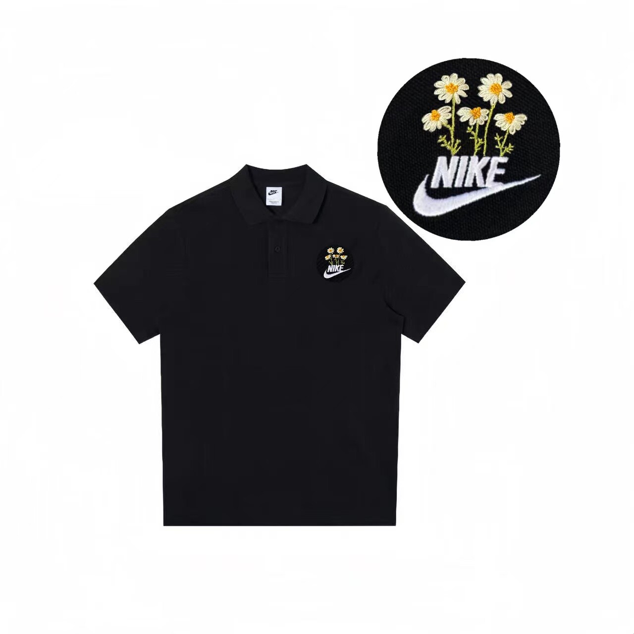 Рубашка поло унисекс черная Nike, черный
Рубашка поло унисекс черная Nike, черный
