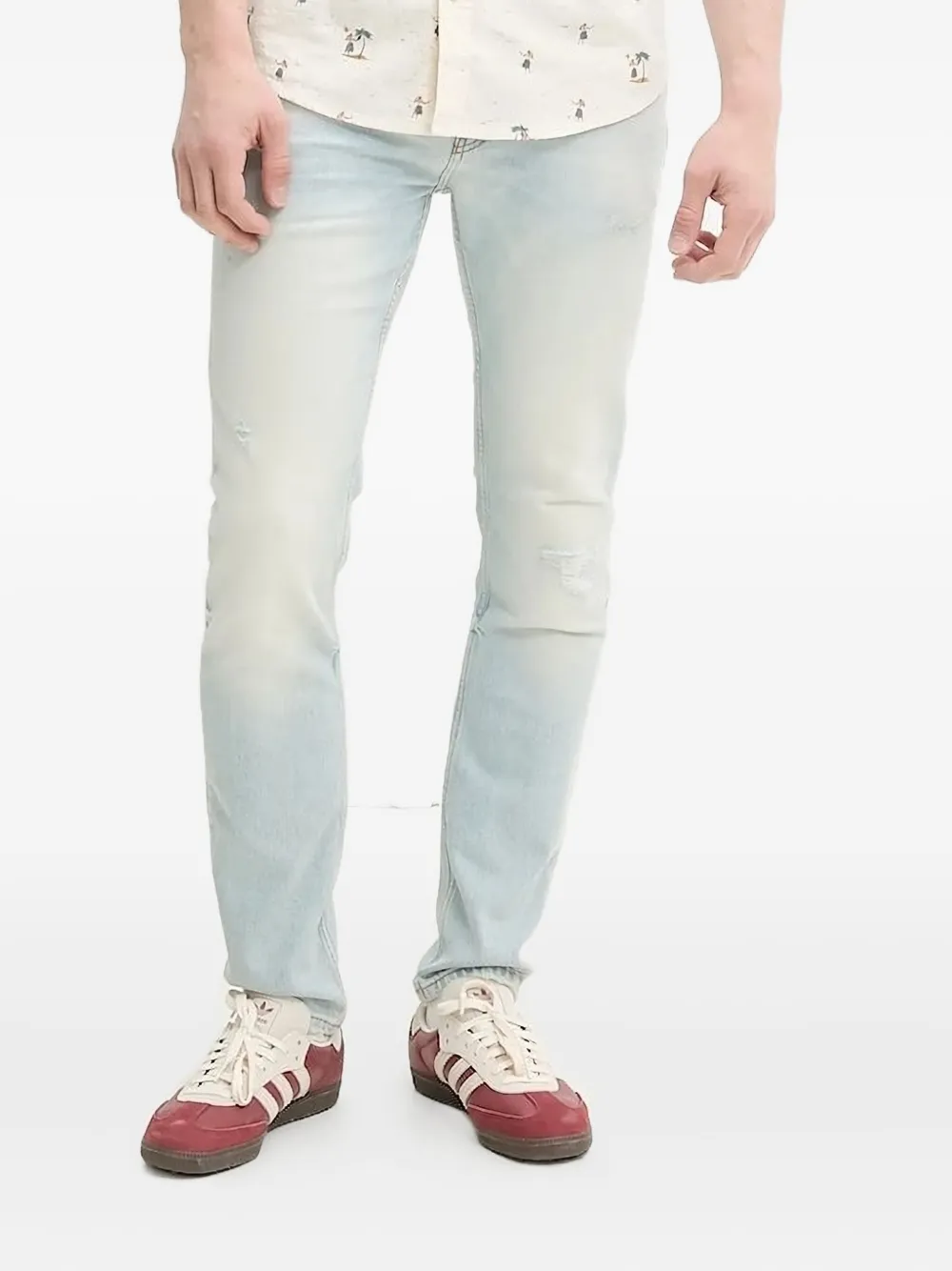 Джинсы зауженного кроя с логотипом HUGO, синий
Джинсы зауженного кроя с логотипом HUGO, синий