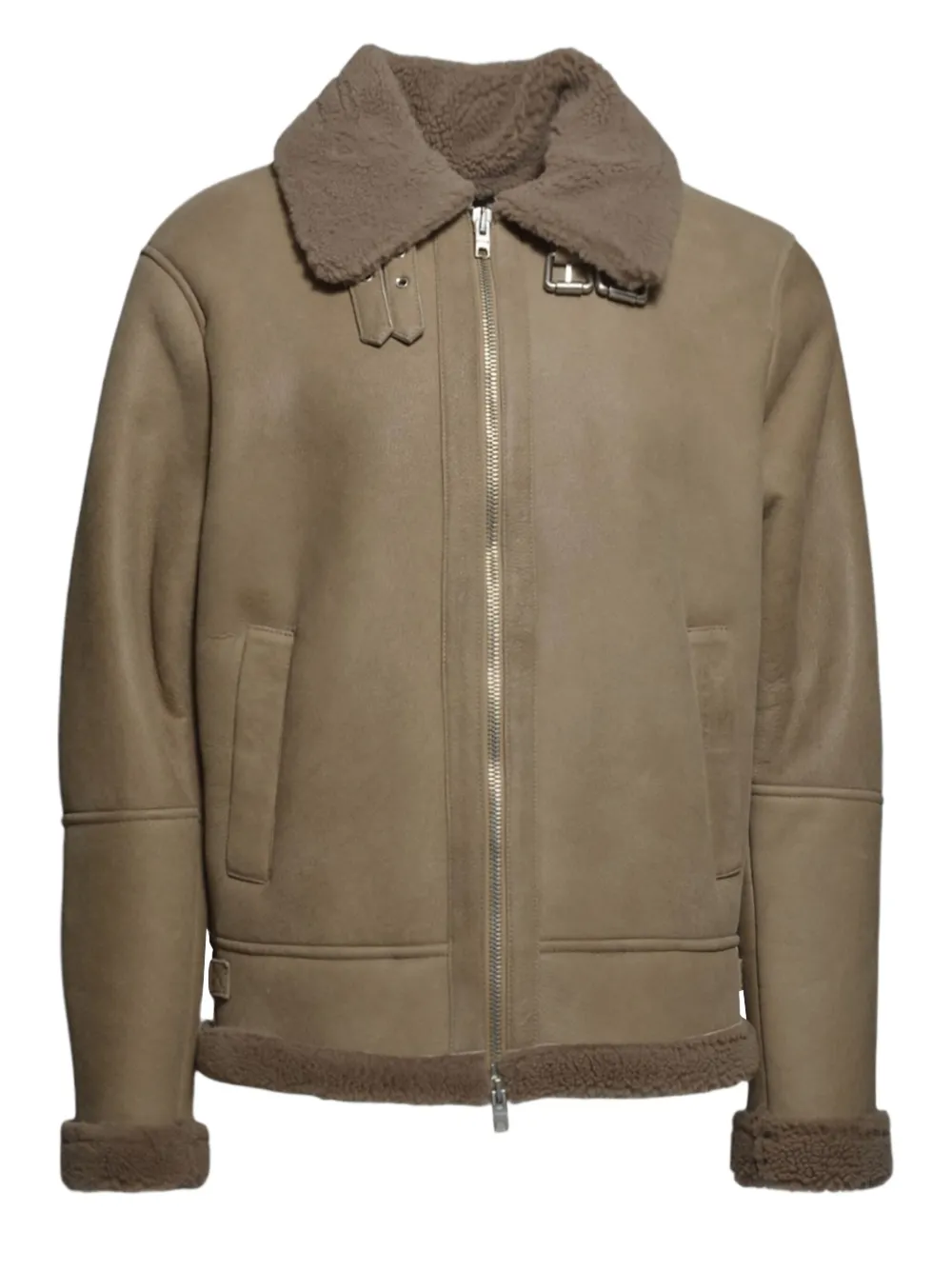 Замшевая куртка на молнии D-FOUR, нейтральный 
Замшевая куртка на молнии D-FOUR, нейтральный