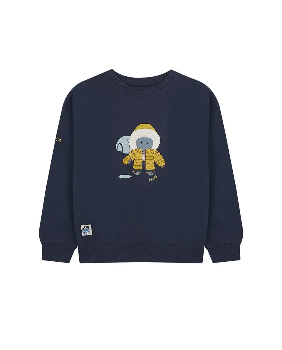 Детская фантазийная толстовка, круглый вырез El Pulpo, темно-синий
Детская фантазийная толстовка, круглый вырез El Pulpo, темно-синий