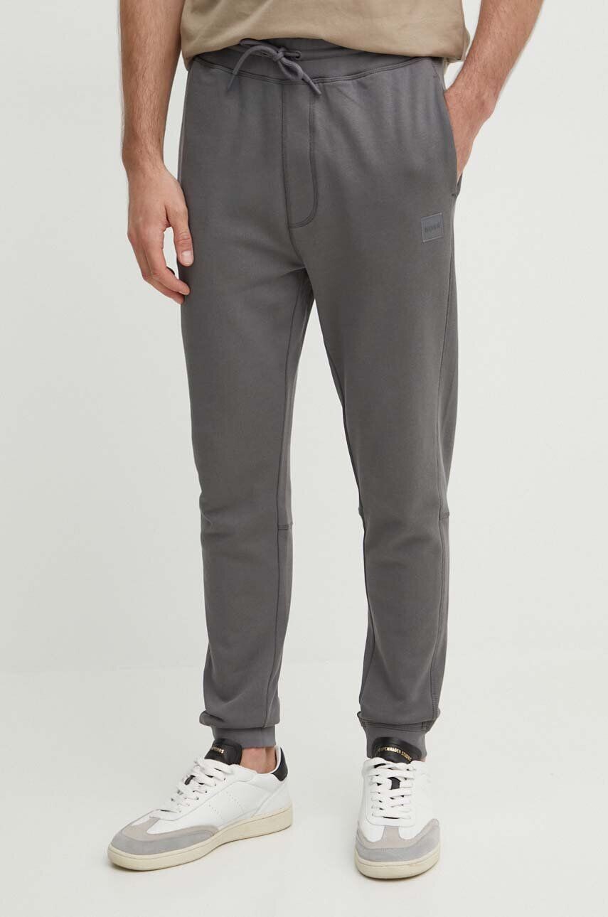 Хлопковые спортивные брюки Boss Orange, серый
Хлопковые спортивные брюки Boss Orange, серый