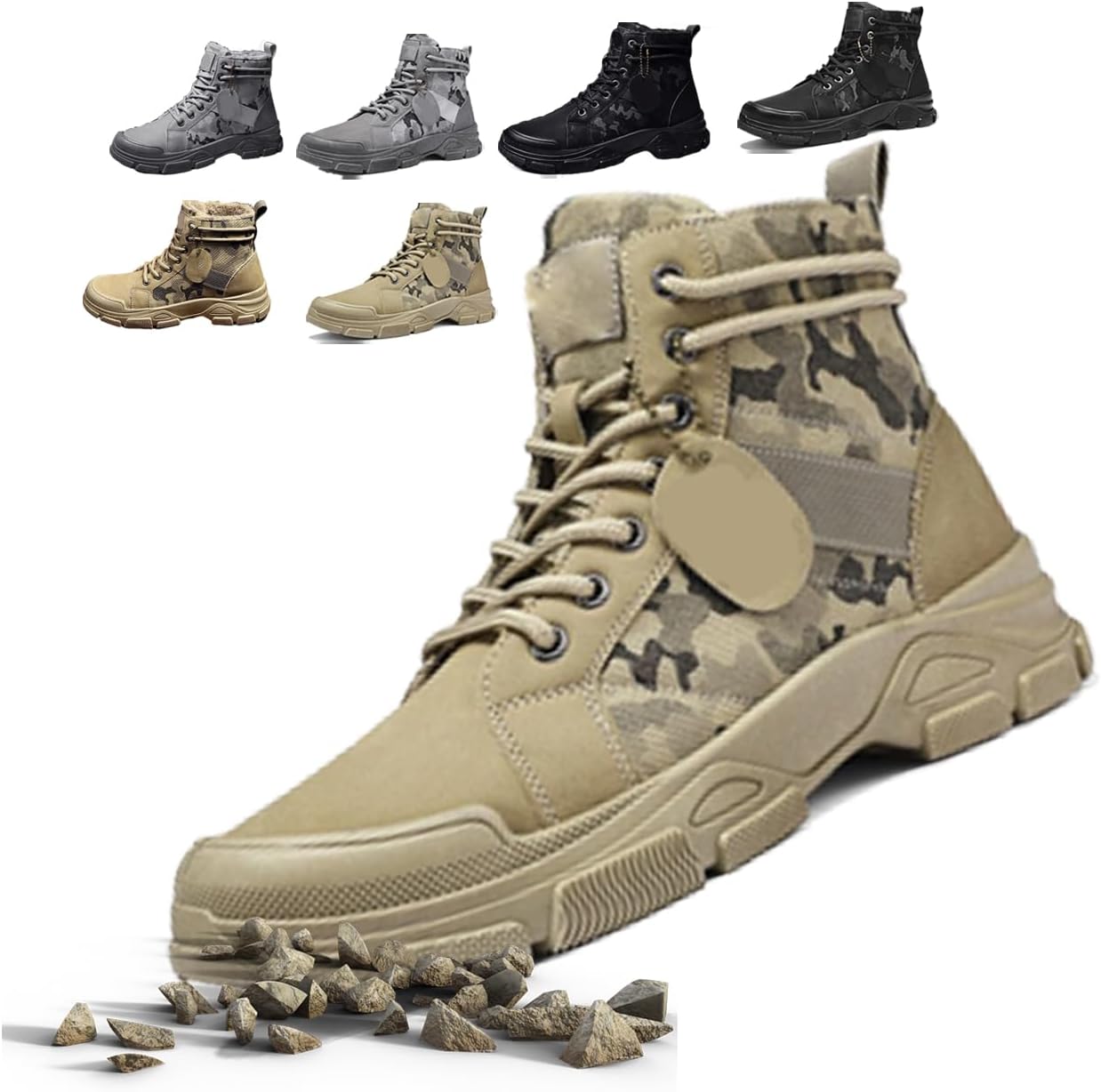 Мужские стильные тактические высокие ботинки на шнуровке, дышащие, удобные, с противоскользящей подошвой и утепленной меховой подкладкой для прогулок на свежем воздухе, походов, альпинизма, осени и зимы Generic, хаки
Мужские стильные тактические высокие ботинки на шнуровке, дышащие, удобные, с противоскользящей подошвой и утепленной меховой подкладкой для прогулок на свежем воздухе, походов, альпинизма, осени и зимы Generic, хаки