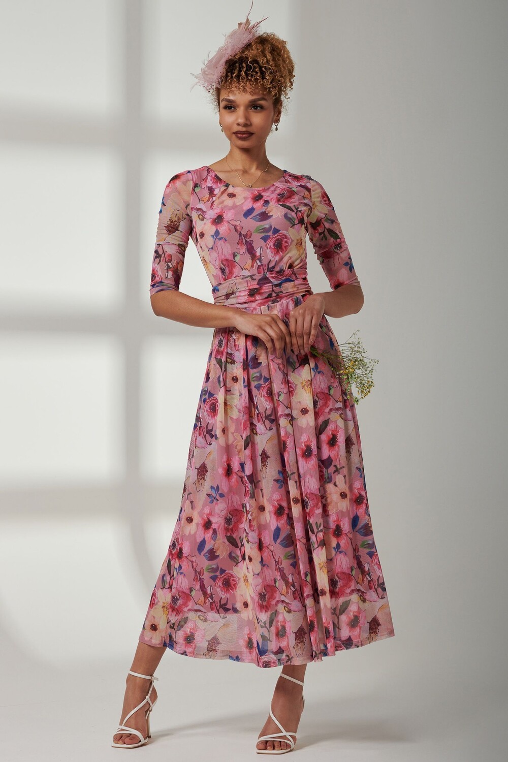 Сетчатое платье макси с рукавами 3/4 и принтом Bella Jolie Moi, розовый
Сетчатое платье макси с рукавами 3/4 и принтом Bella Jolie Moi, розовый