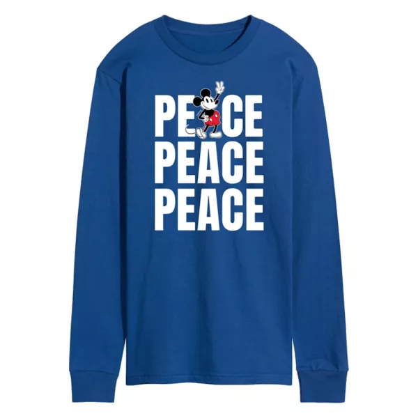 Футболка мужская с длинным рукавом и принтом "Микки Маус" и символом мира Disney, синий
Футболка мужская с длинным рукавом и принтом "Микки Маус" и символом мира Disney, синий