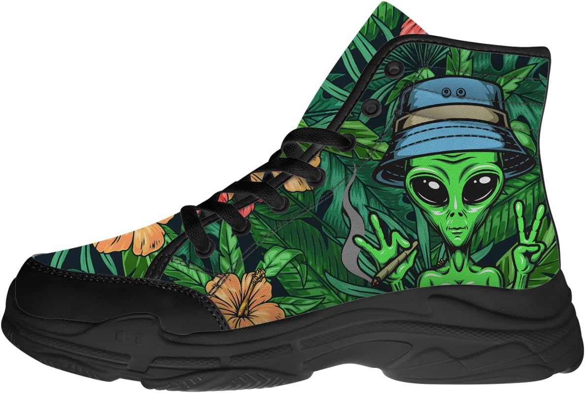Кроссовки Alien Shoes для мужчин и женщин с 3D принтом, черные высокие на платформе, холщовые, подарок для него и для нее Quorax
Кроссовки Alien Shoes для мужчин и женщин с 3D принтом, черные высокие на платформе, холщовые, подарок для него и для нее Quorax