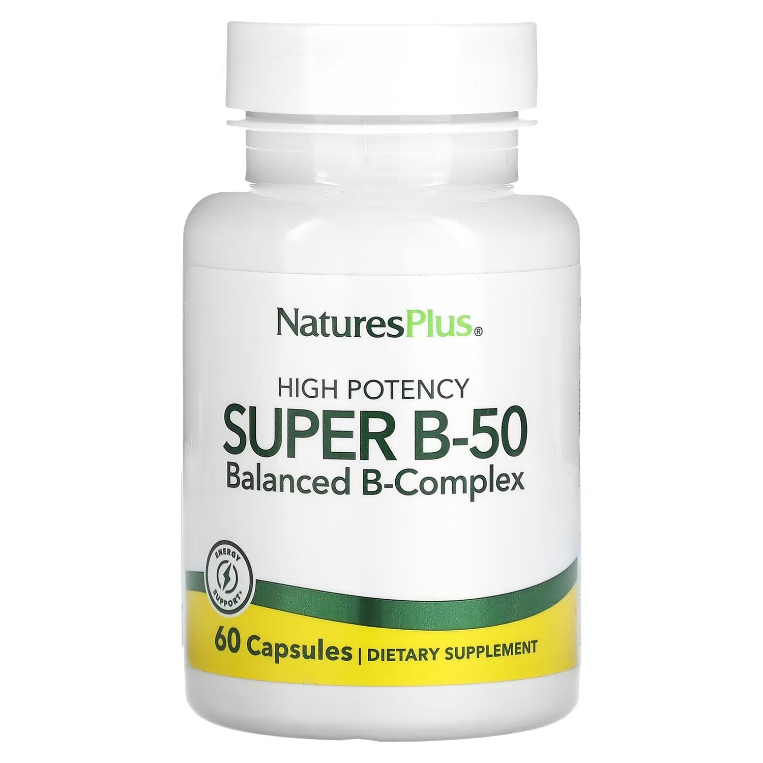 Биологически активная добавка NaturesPlus Super B-50, 60 капсул
Биологически активная добавка NaturesPlus Super B-50, 60 капсул
