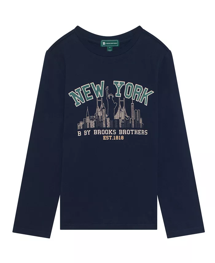 Футболка с длинным рукавом Big Boys New York с логотипом B By Brooks Brothers, синий
Футболка с длинным рукавом Big Boys New York с логотипом B By Brooks Brothers, синий