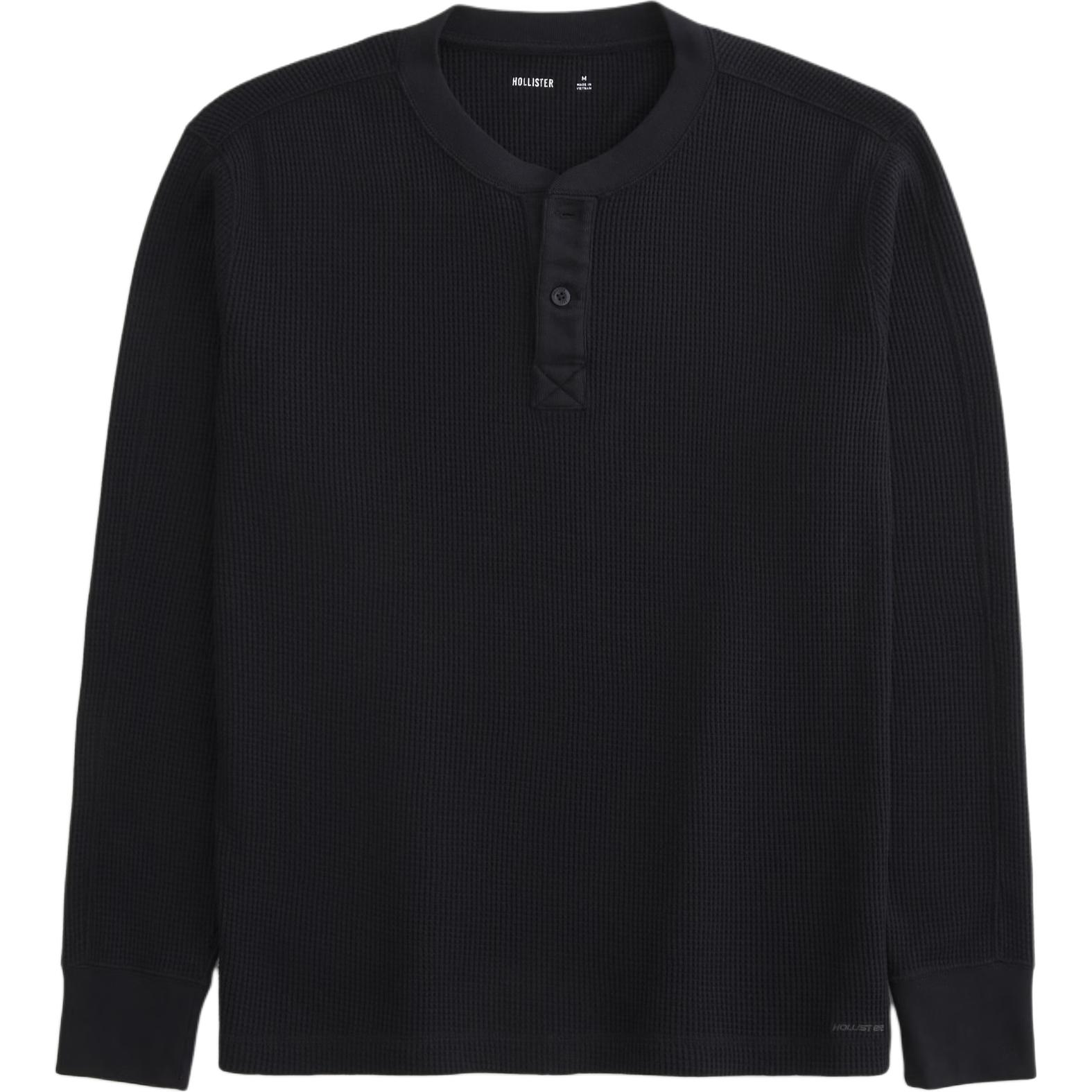 Hollister/ Футболка мужская черная Henry Collar Moderate Straight Fit
Hollister/ Футболка мужская черная Henry Collar Moderate Straight Fit