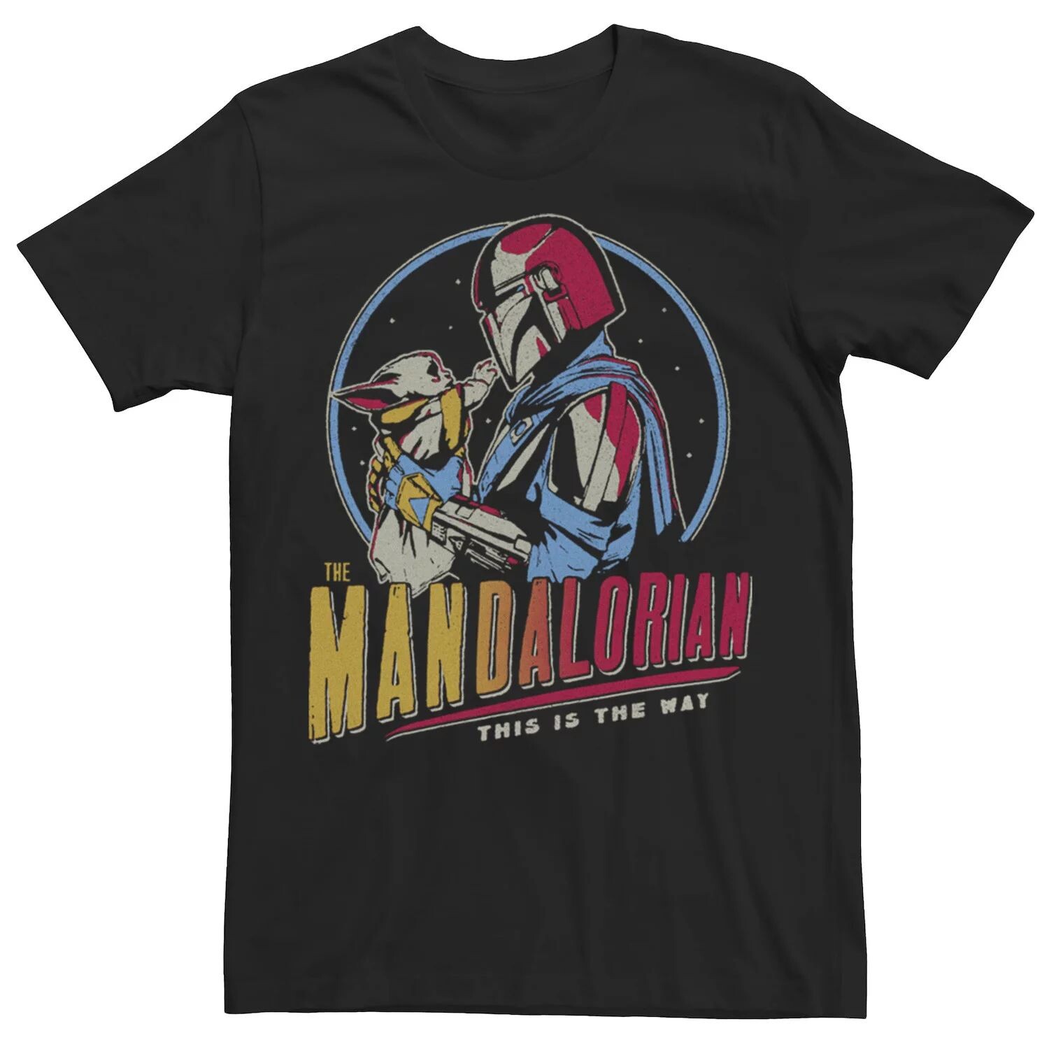 Мужская футболка Star Wars: The Mandalorian Mando And Grogu Dark Rainbow Licensed Character
Мужская футболка Star Wars: The Mandalorian Mando And Grogu Dark Rainbow Licensed Character