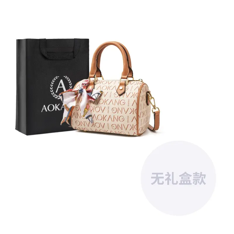AOKANG Мамина сумка из ПВХ Бостонская сумка Наплечная сумка Через плечо Женская сумка Средний размер Кожаный шарм Кофе Экрю, Ecru (Silk Scarf) 
AOKANG Мамина сумка из ПВХ Бостонская сумка Наплечная сумка Через плечо Женская сумка Средний размер Кожаный шарм Кофе Экрю, Ecru (Silk Scarf)