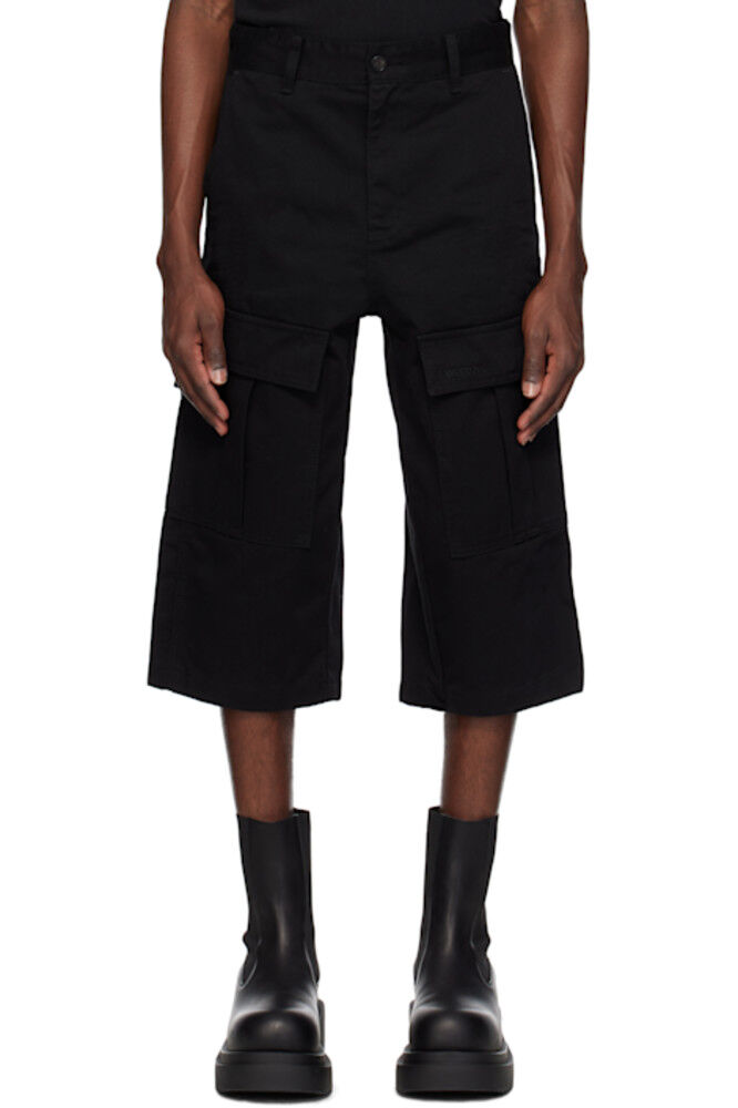 Черные шорты-карго Chino We11done
Черные шорты-карго Chino We11done