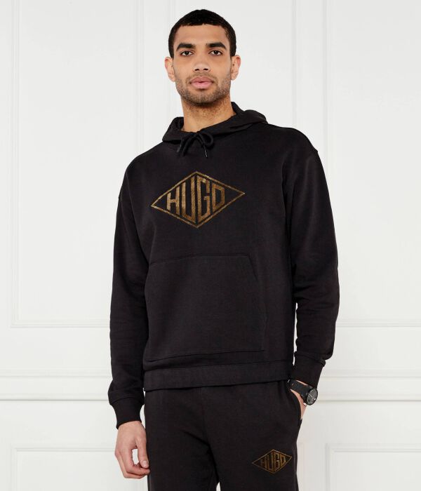 Свитер дакороло Loose fit Hugo, черный
Свитер дакороло Loose fit Hugo, черный