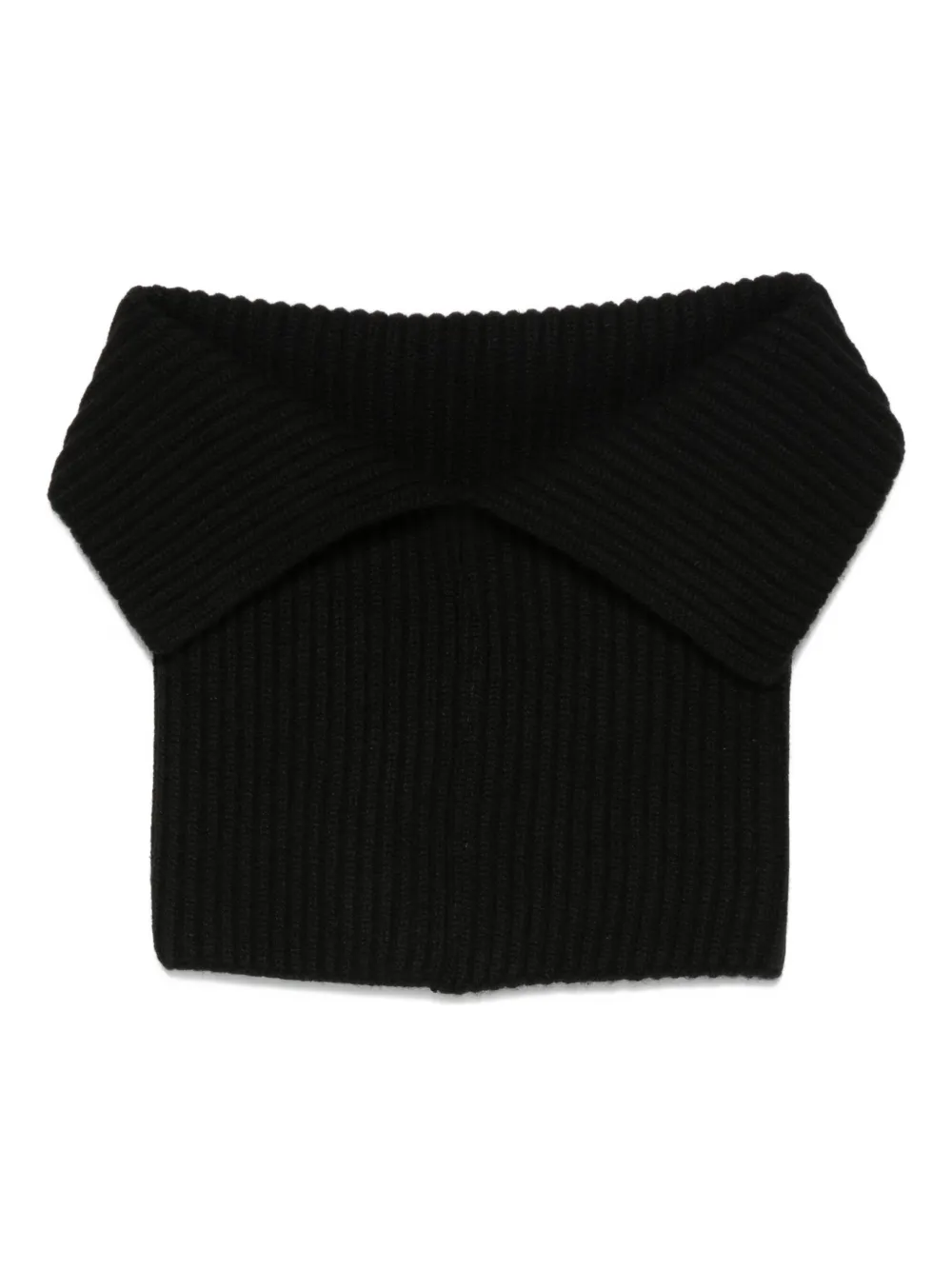 Шарф в рубчик Uma Wang, черный 
Шарф в рубчик Uma Wang, черный