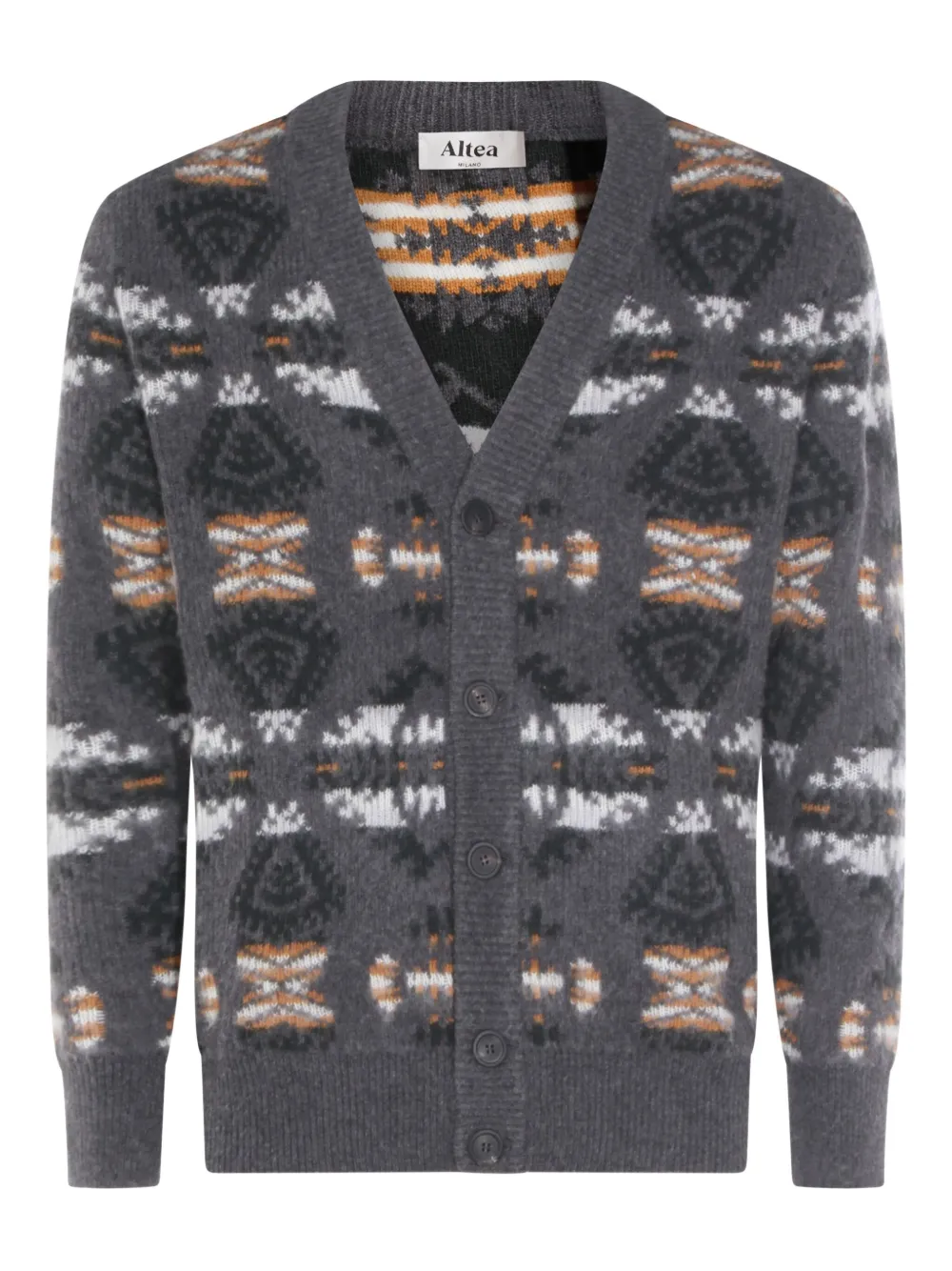 Кардиган на пуговицах с узором Altea, серый
Кардиган на пуговицах с узором Altea, серый