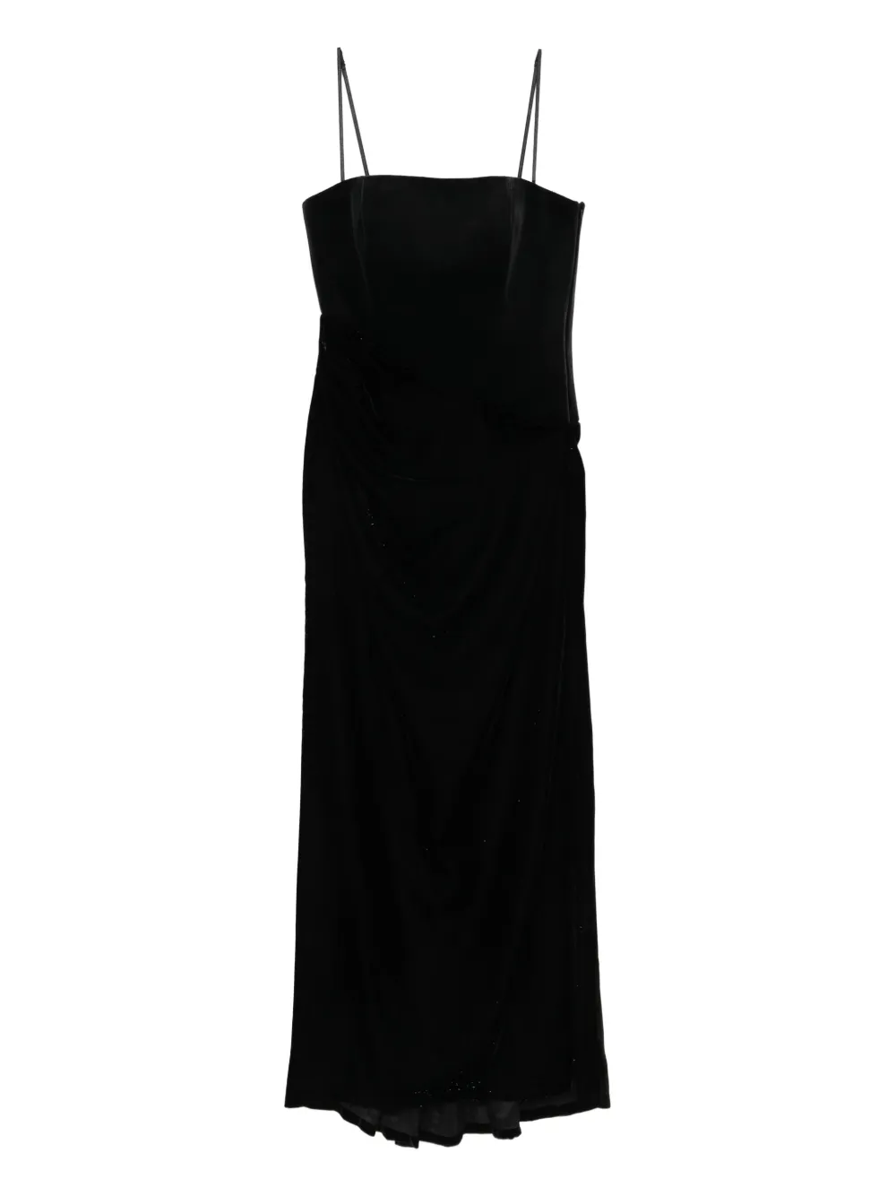 Бархатное платье с драпировкой Curiel, черный
Бархатное платье с драпировкой Curiel, черный