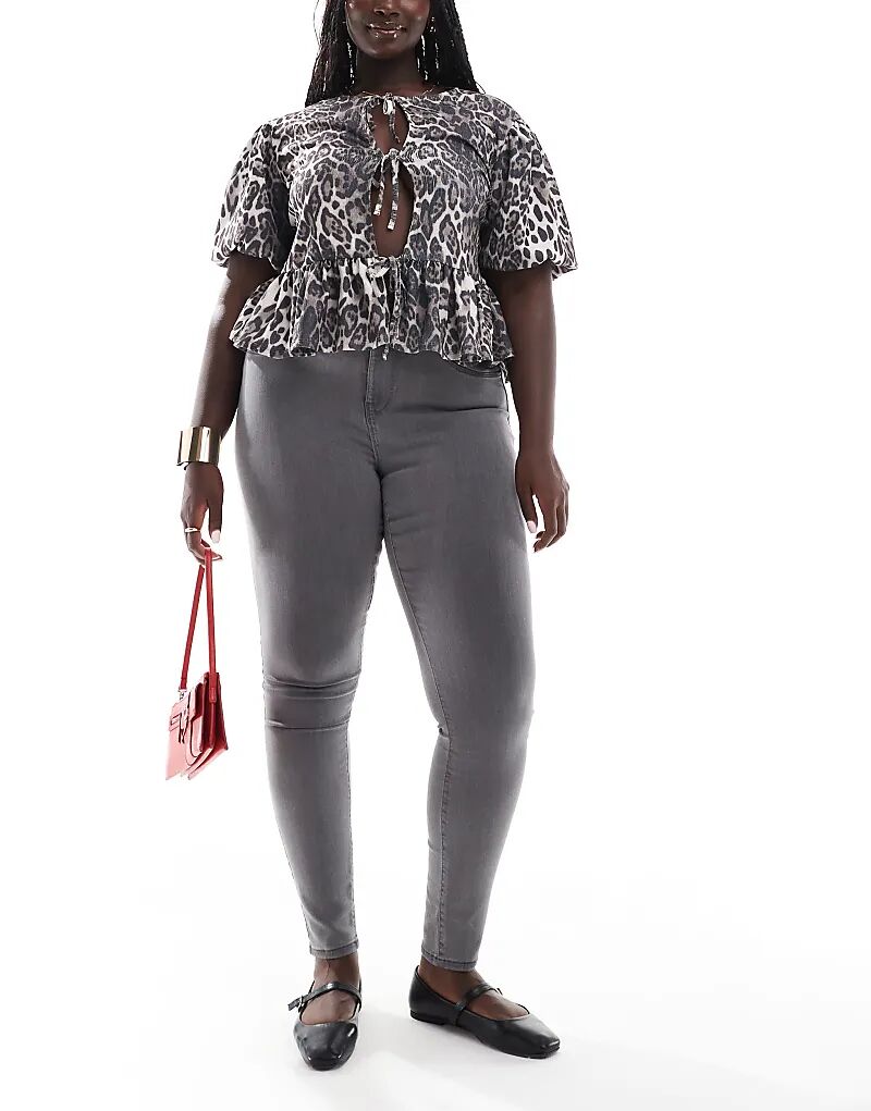 Узкие джинсы с высокой талией серого цвета ONLY
Узкие джинсы с высокой талией серого цвета ONLY