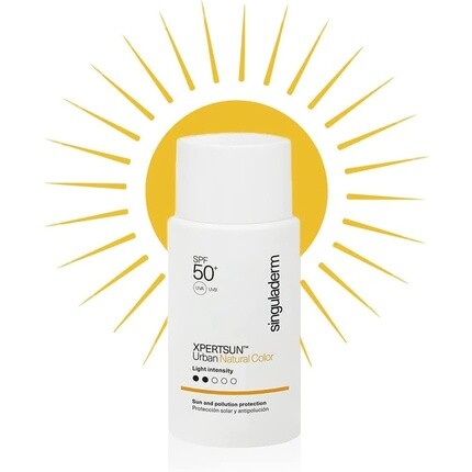 Xpertsun Urban Natural Тонированный солнцезащитный крем для лица Spf 50+ низкой интенсивности 50 мл — крем против темных пятен и загрязнений — водостойкий, Singuladerm
Xpertsun Urban Natural Тонированный солнцезащитный крем для лица Spf 50+ низкой интенсивности 50 мл — крем против темных пятен и загрязнений — водостойкий, Singuladerm