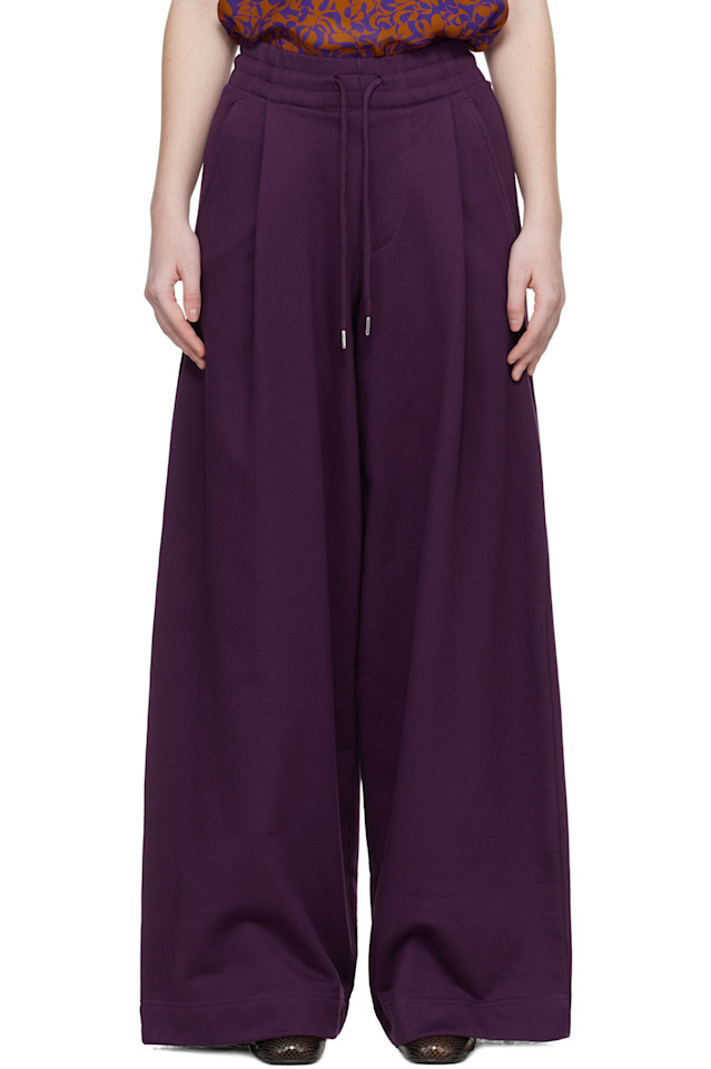 Dries Van Noten Фиолетовые свободные спортивные штаны
Dries Van Noten Фиолетовые свободные спортивные штаны