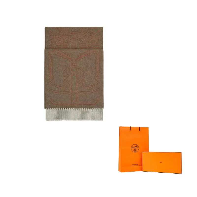 HERMES Кашемировый вязаный шарф женский разноцветный, Camel
HERMES Кашемировый вязаный шарф женский разноцветный, Camel