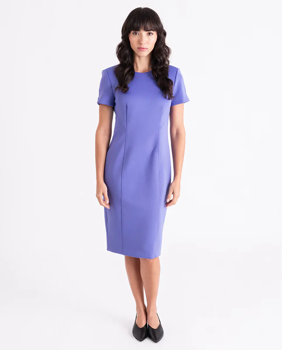 Платье из неопрена с короткими рукавами Calvin Klein, лиловый
Платье из неопрена с короткими рукавами Calvin Klein, лиловый