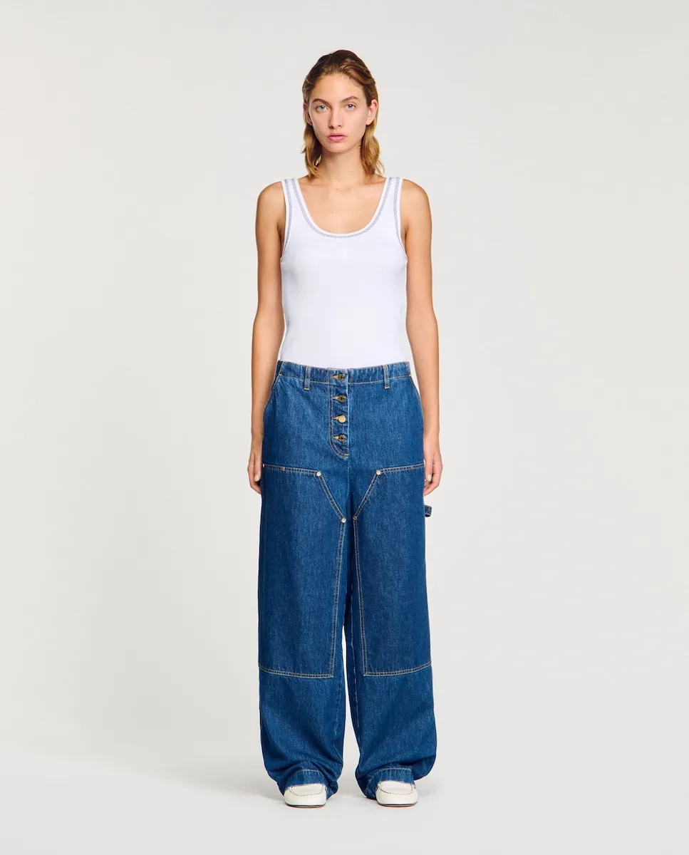 Женские джинсы Carpenter с застежкой на пуговицы Sandro, синий
Женские джинсы Carpenter с застежкой на пуговицы Sandro, синий