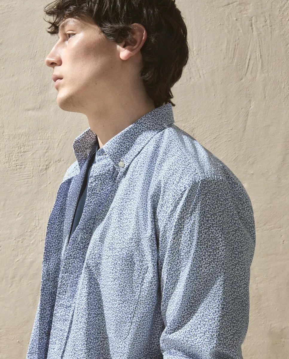 Мужская рубашка из поплина с микропринтом Dustin, синий
Мужская рубашка из поплина с микропринтом Dustin, синий