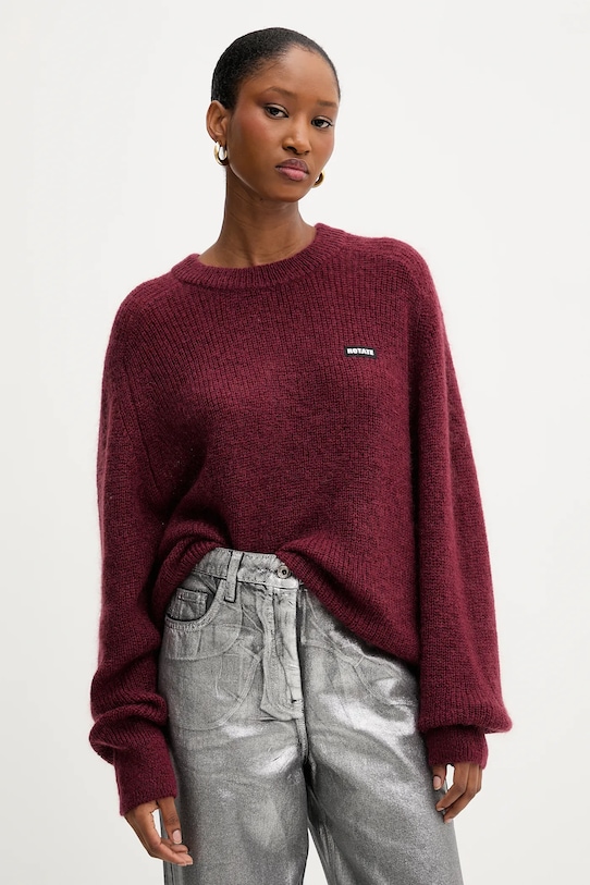 Свитер с добавлением шерсти Rotate, бордовый
Свитер с добавлением шерсти Rotate, бордовый