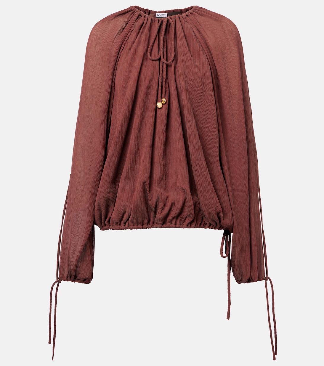 Блузка Paula's Ibiza из хлопка и шелка Loewe, кофе
Блузка Paula's Ibiza из хлопка и шелка Loewe, кофе