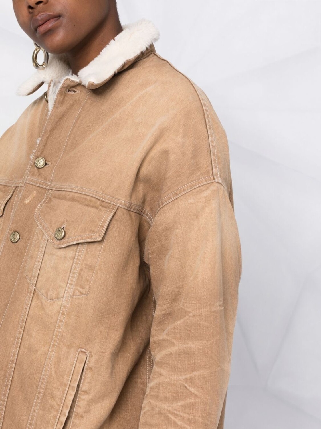 Джинсовое пальто оверсайз R13, коричневый
Джинсовое пальто оверсайз R13, коричневый