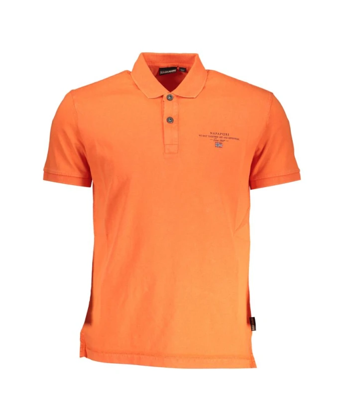 Хлопковая рубашка поло Napapijri, оранжевый
Хлопковая рубашка поло Napapijri, оранжевый